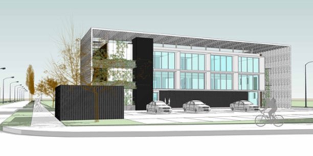 Le bâtiment qui abritera l'entreprise MIREIO à Castelnau-le-Lez (34) sera aussi un bâtiment démonstrateur.