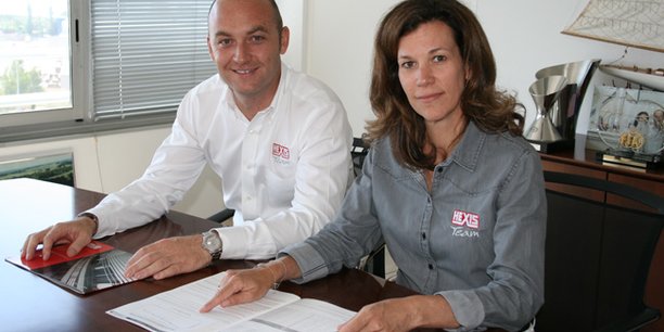 Clément et Caroline Mateu, DG et présidente d'Hexis