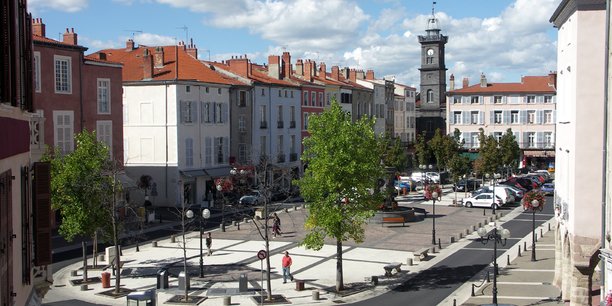 Le centre-ville d'Issoire