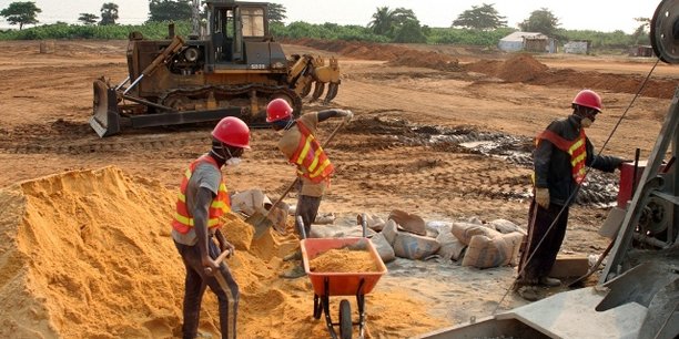 Le chantier du nouveau port de Cabinda, l'enclave angolaise qui abriterait d'importants gisements de pétrole.