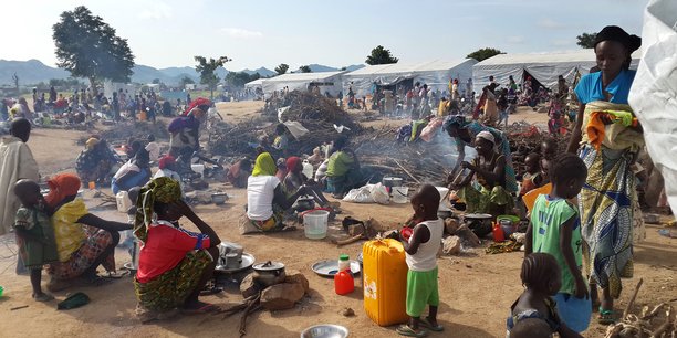 Des réfugiés nigérians au camp de Minawao, dans la région de l'extrême-nord au Cameroun.