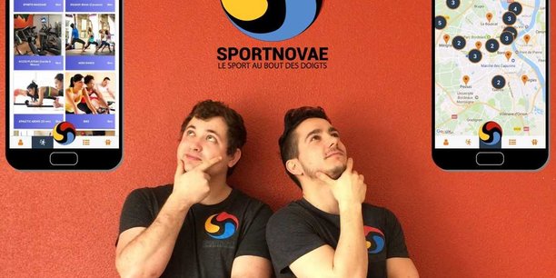 Hugo Caillier et Clément Bonneau, les deux fondateurs de l'application mobile Sportnovae