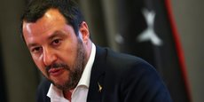 Matteo Salvini, ministre italien de l'Intérieur et également leader de la Ligue du Nord, parti d'extrême droite italien.
