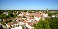Le centre-ville de Lesparre-Médoc qui compte environ 6.000 habitants.