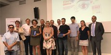Les lauréats et membres du jury du concours lancé par Openîmes