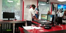 Le studio de 100% Radio dans le quartier des Minimes à Toulouse.