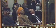 François Hollande et le Premier ministre indien Narendra Modi, lors de la visite officielle du président de la République en Inde en janvier 2016.