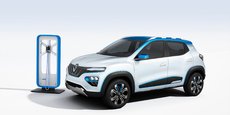 La K-ZE de Renault, une voiture électrique avec laquelle le constructeur espère s'imposer en Chine, premier marché mondial de la voiture électrique.