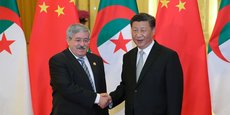 Le Premier ministre algérien Ahmed Ouyahia et le président chinois Xi Jinping, lors du sommet du Forum de coopération Chine-Afrique, tenu en septembre 2018 à Beijing.
