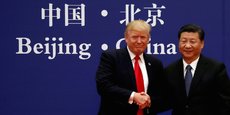 Donald Trump, président des Etats-Unis, et Xi Jinping, président de la Chine. Donald Trump a désigné la Chine comme l'adversaire principal et lancé une guerre commerciale, monétaire et technologique.
