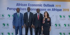 Lors de la présentation de l'édition 2019 des Perspectives économiques de la Banque africaine de développement, le jeudi 17 janvier 2019 au siège de la Banque à Abidjan.