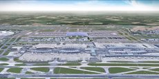 À l'issue de la livraison complète du nouveau terminal, prévue en 2037, Roissy-Charles-de-Gaulle pourra accueillir 120 millions de passagers par an, contre 72 millions aujourd'hui.