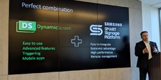 La technologie de DynamicScreen va être embarquée dans les écrans  conçus par Samsung permettant l'affichage dynamique de contenus