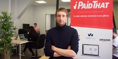 Sébastien Claeys, co-fondateur et Pdg de la startup Ipaidthat, qui a créé un logiciel pour automatiser la comptabilité des PME/TPE.
