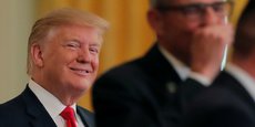 Le président Donald Trump hier 18 avril à la Maison-Blanche après la publication du rapport Mueller.
