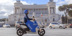 Un scooter électrique en libre-service de Cityscoot à Rome.