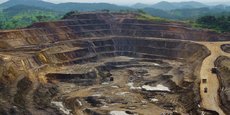 Vue de la mine de cuivre et cobalt de Tenke Fungurume, située à 110 kilomètres au nor-ouest de Lumumbashi (RDC).