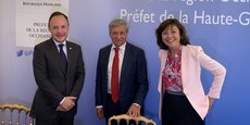 Xavier Espot, Étienne Guyot et Carole Delga ont évoqué ensemble la possibilité d'approfondir les relations entre l'Andorre et l'Occitanie.