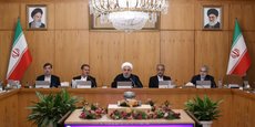 Photo fournie à Reuters via le site Web officiel du président pour annoncer le discours du président iranien Hassan Rouhani lors de la réunion du cabinet à Téhéran prévue le mercredi 18 septembre 2019.