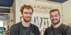 Vincent du Peloux et Clément Belin cofondateurs de La Planche