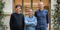 Les trois cofondateurs de Libeo, de gauche à droite : Jeremy Attuil, Pierre Dutaret et Pierre-Antoine Glandier.