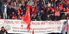 À Marseille, la manifestation contre la réforme des retraites, aujourd'hui jeudi 9 janvier 2020.
