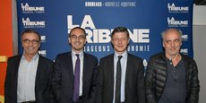 Pierre Hurmic, Thomas Cazenave, Nicolas Florian et Philippe Poutou ont débattu sur les sujets économiques, ce mercredi 4 mars.