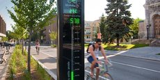 Eco-Compteur développe des outils de mesure du trafic piéton et cycliste, comme ici à Montréal.