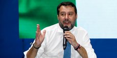 Matteo Salvini, ministre des Transports et des Infrastructures, milite pour la relance du chantier du pont de Messine.