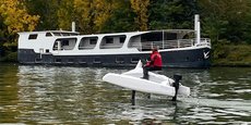 Neocean a procédé à des essais de l'Overboat sur la Seine à Paris, fin octobre 2020.