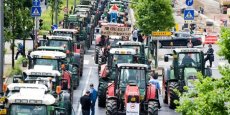 Une partie des agriculteurs a manifesté le 22 octobre en France contre l'éco-taxe poids lourds.