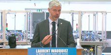 Au sein de l'entreprise Rocle, à Tarare, le candidat Wauquiez a déroulé son programme qui tient en trois axes et une grande cause : relocalisation, santé, sécurité et, en dernier, qualité de l'air.