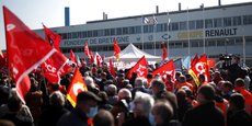 Photo d'illustration prise pendant une manifestation des salariés de Fonderie de Bretagne devant l'entreprise, le 23 mars dernier.