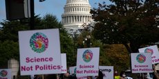 Manifestations en faveur de la science en octobre 2020 à Washington.