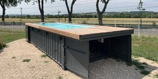 Soniga propose des piscines personnalisables, construites à Toulouse grâce à d'anciens containers maritimes recyclés.