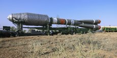 Le lanceur Soyuz quitte avec les satellites OneWeb à bord le pas de tir de Baïkonour