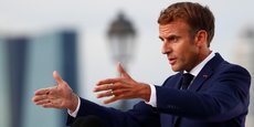 Le président de la République Emmanuel Macron lors de son discours jeudi 2 septembre au Palais du Pharo à Marseille.