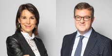 Stéphanie Loizeau, directrice de l’agence Neuflize OBC de Bordeaux, et Fabien Vatinel, directeur de l’ingénierie patrimoniale de Neuflize OBC. (Crédits : Neuflize OCB)