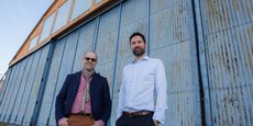 Mark Cousin et Pierre Farjounel d'Universal Hydrogen vont ouvrir un centre d'ingénierie dans le Hangar 16 de l'aéroport Toulouse-Blagnac.