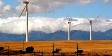 Le parc éolien de Klipheuwel, dans la province de Western Cape en Afrique du Sud.