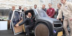 L'équipe de Midipile a testé le prototype de son véhicule électrique ce jeudi 9 décembre à Saint-Michel, dans la banlieue d'Angoulême.