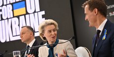 La présidente de la Commission européenne, Ursula von der Leyen, a visité Kiev vendredi.