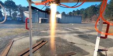 Grâce à un partenariat avec la Direction générale de l'armement, la startup bordelaise HyPr Space réalise des tests au sol de son micro-lanceur spatial hybride et réutilisable.