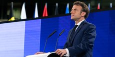 Emmanuel Macron à Strasbourg, le 9 mai 2022.