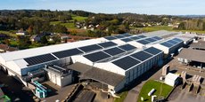 La centrale photovoltaïque de Cooplim s'étend sur 10.000 m2.
