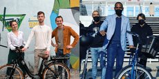 Mathieu Rault, en marron, et Joël Montout, en bleu, ont chacun lancé leur solution de mobilité pour les salariés en entreprise. Mais dans deux temporalités différentes.