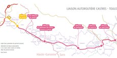 La future A69 entre Toulouse et Castres sera longue de 53 kilomètres.