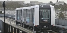 Photo d'illustration : le Cityval, fabriqué par Siemens Mobility, lors des premiers essais de roulage sur le viaduc, à Rennes, en janvier 2021.
