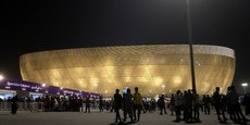 Vue générale du stade Lusail qui accueillera la finale de la Coupe du monde 2022, au Qatar