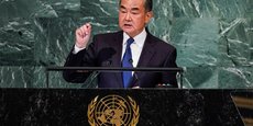 Le ministre chinois des Affaires étrangères, Wang Yi, s'adresse à la 77e session de l'Assemblée générale des Nations Unies